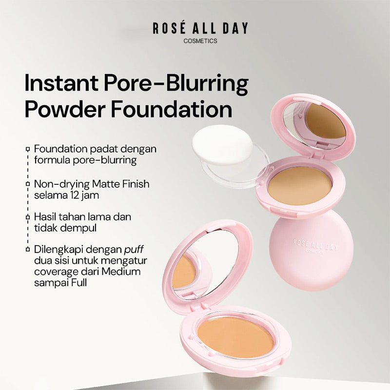 ROSE ALL DAY The Realest Lightweight Powder Foundation - Sand | 8.2 gr