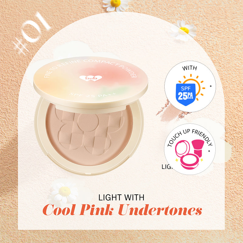 Barenbliss Fine To Refine Compact Powder - 01 Fair Light Petal