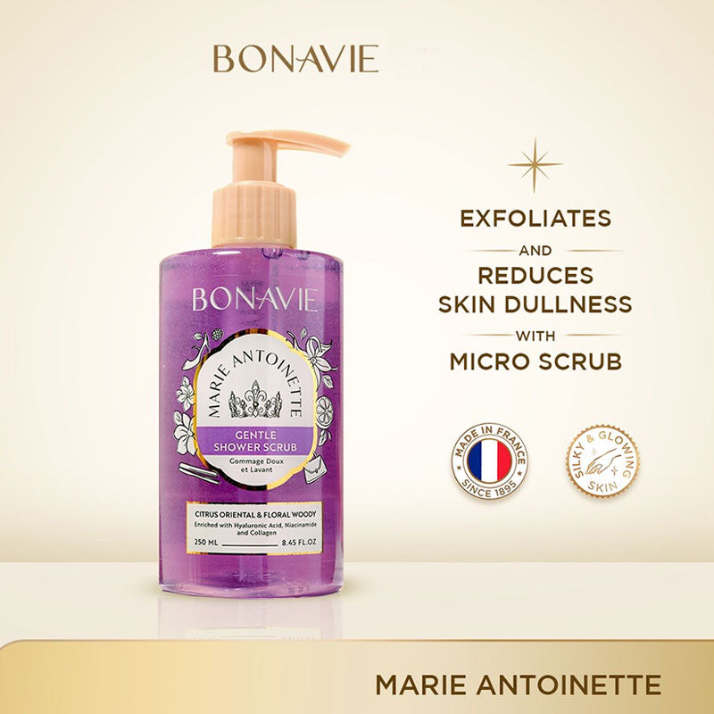 Bonavie Gentle Shower Scrub - Marie Antoinette (Special Edition Emily in Paris) | 250ml