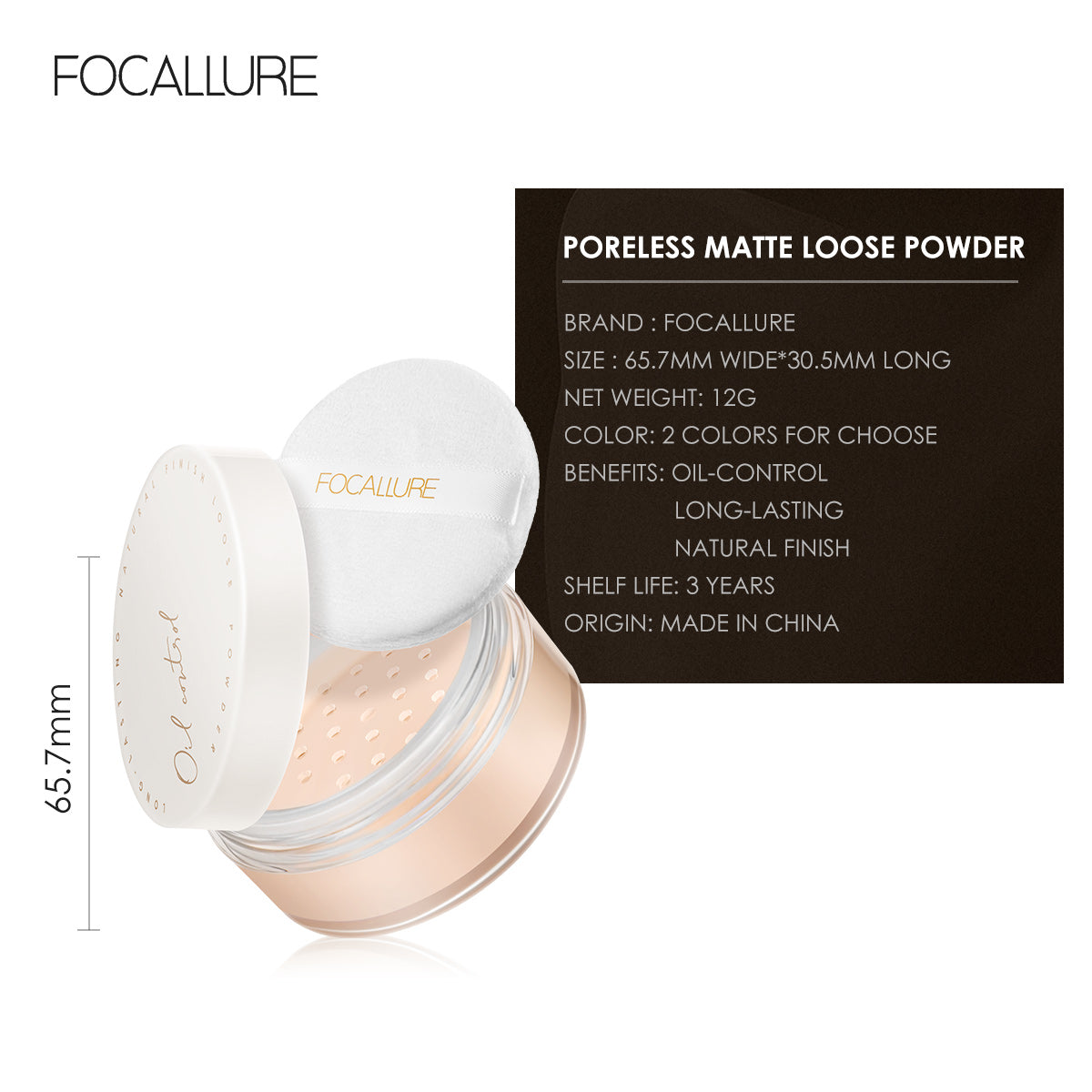 Focallure Poreless Matte Loose Powder FA201 - #02