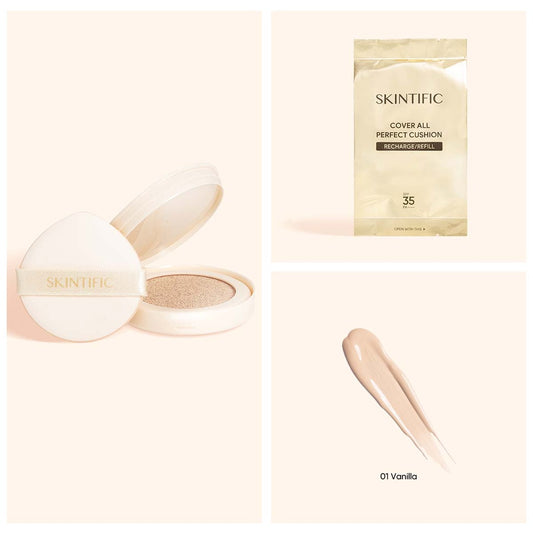 SKINTIFIC REFILL Cover All Perfect Cushion SPF35 PA++++ 01 Vanilla 11g