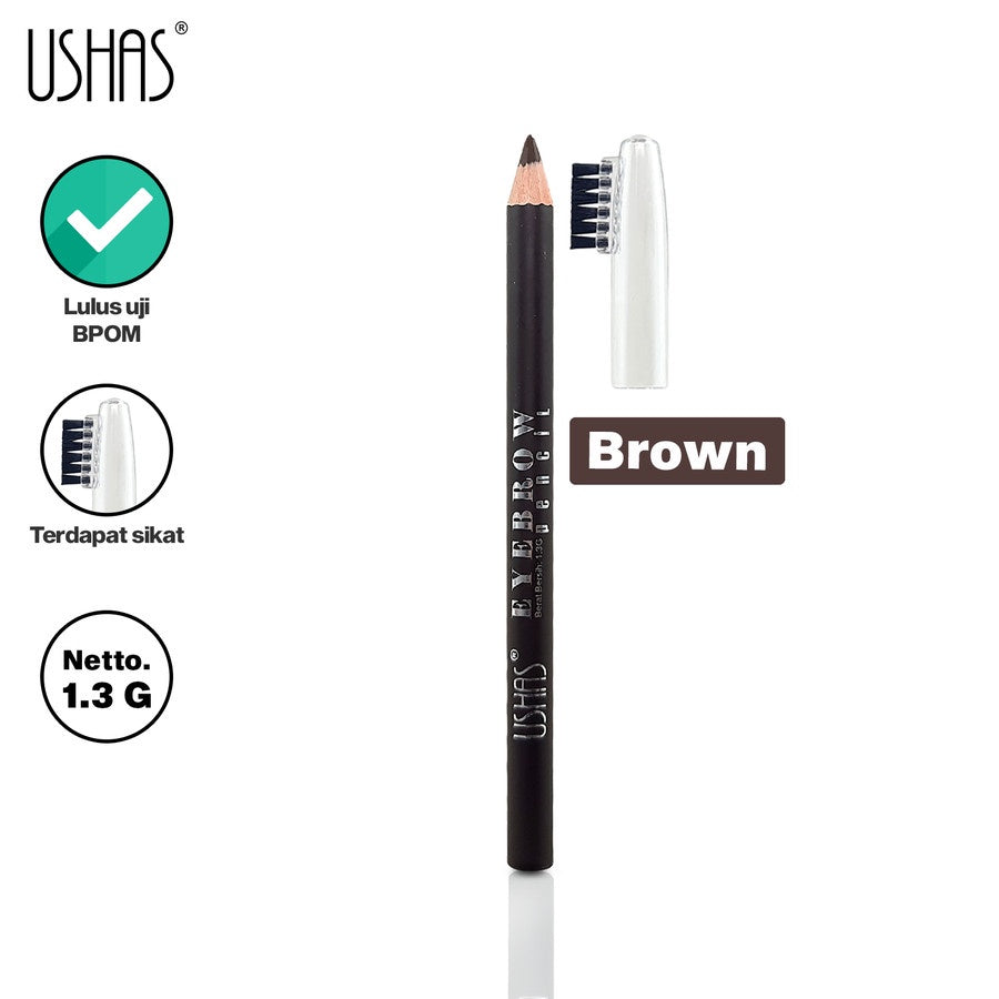 Ushas EB111E Eyebrow Pencil Brown | 1.3gr