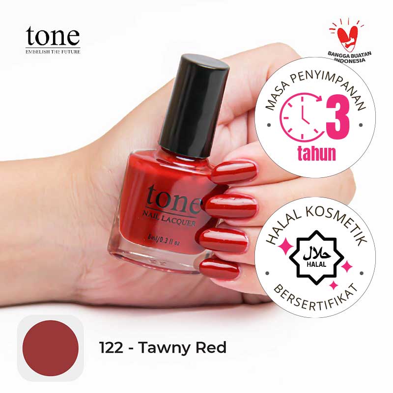 Tone Nail Polish Glossy Red Series 122 | 8 ml