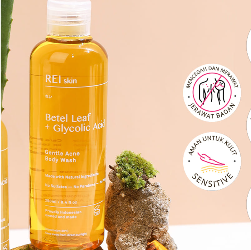 Rei.Skin Betel Leaf + Glycolic Acid Gentle Acne Body Wash | 250 ml