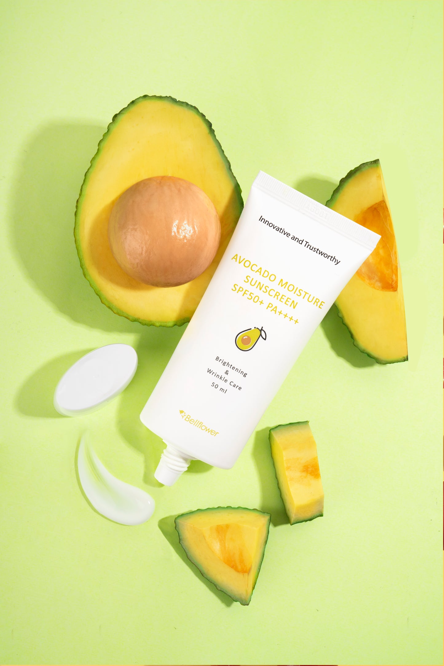 Bellflower Avocado Moisture Sunscreen SPF 50+ PA++++ | 50 ml