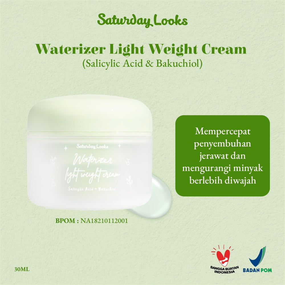 Saturday Looks Waterizer Light Weight Cream - Salicylic Acid & Bakuchiol