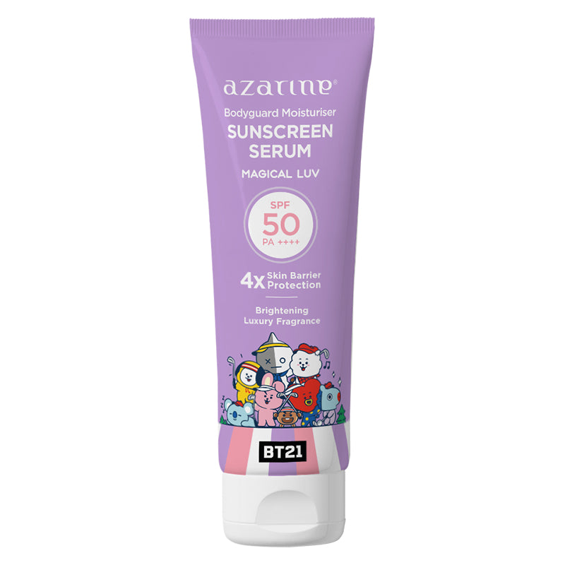 Azarine Bt21 Bodyguard Moisturiser Sunscreen Serum Magical Luv | 100 ml