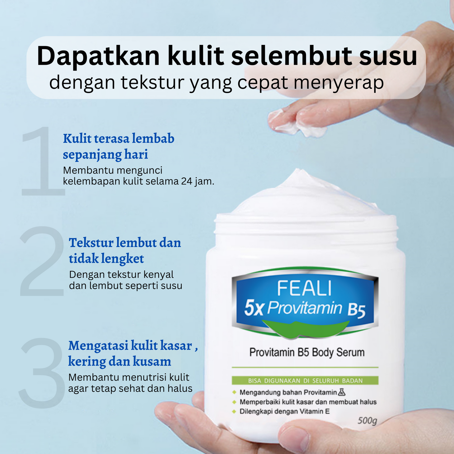 Feali Provitamin B5 Body Serum | 500gr + 100gr