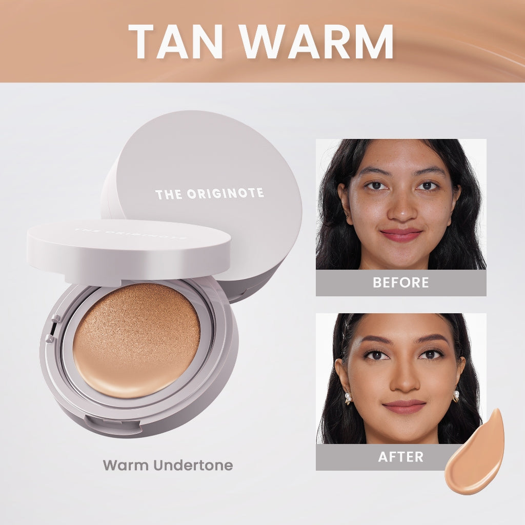 The Originote High Cover Serum Cushion - Tan Warm