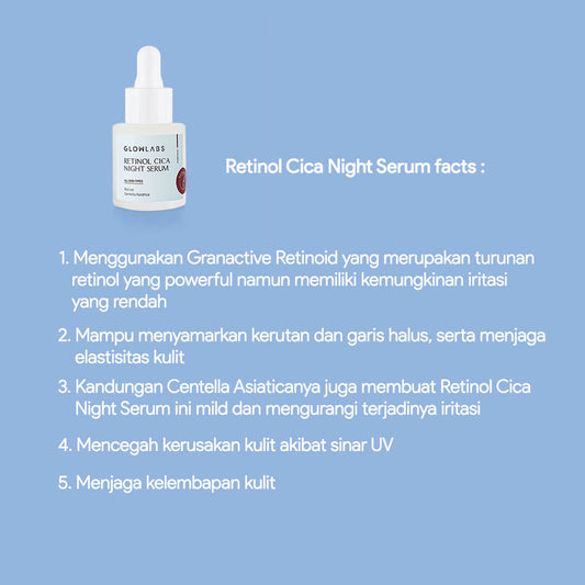 Glowlabs Retinol Cica Night Serum