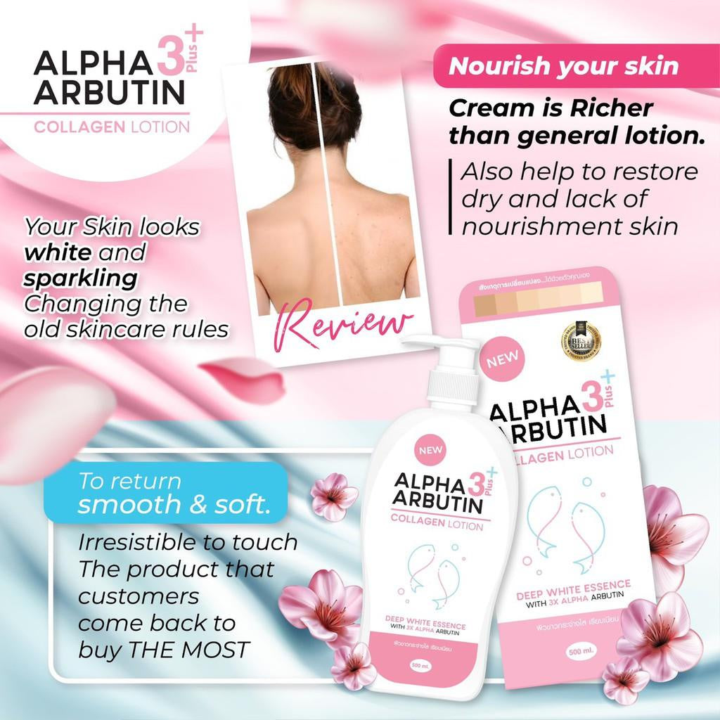 PRECIOUS SKIN Alpha Arbutin 3 Plus Collagen Whitening Lotion 500 ml