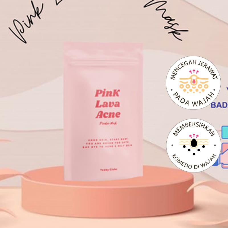 TEDDY CLUBS Mud Mask Pink Lava Acne 30gr