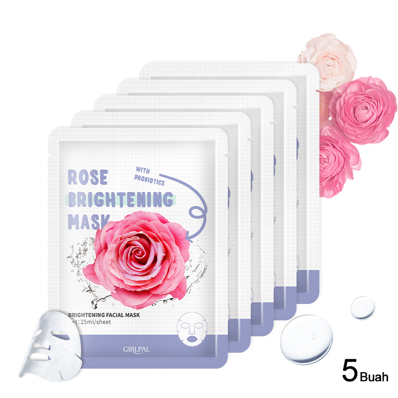 Girlpal Rose Brightening Face Sheet Mask