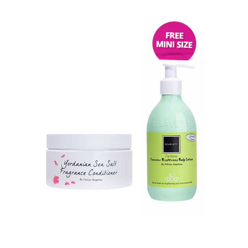 [Combo] Scarlett Whitening Yordanian Seasalt Conditioner + Free Hand & Body Whitening Cream - Fantasia 30ml