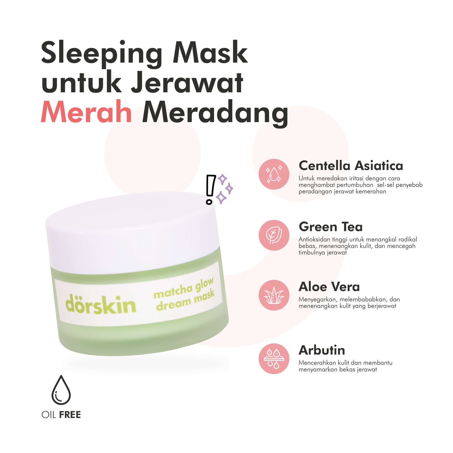 Dorskin Matcha Glow Dream Mask