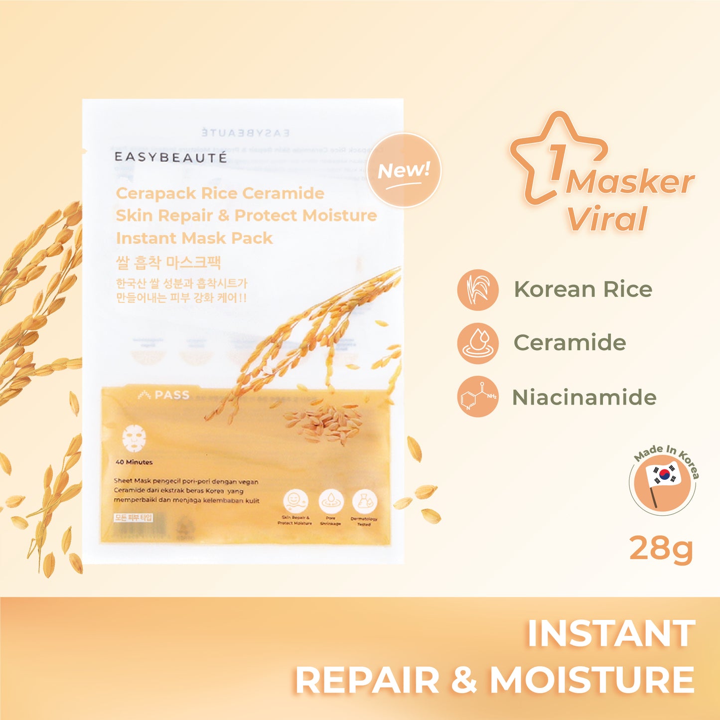 Easybeaute Sheetmask Cerapack | 30g