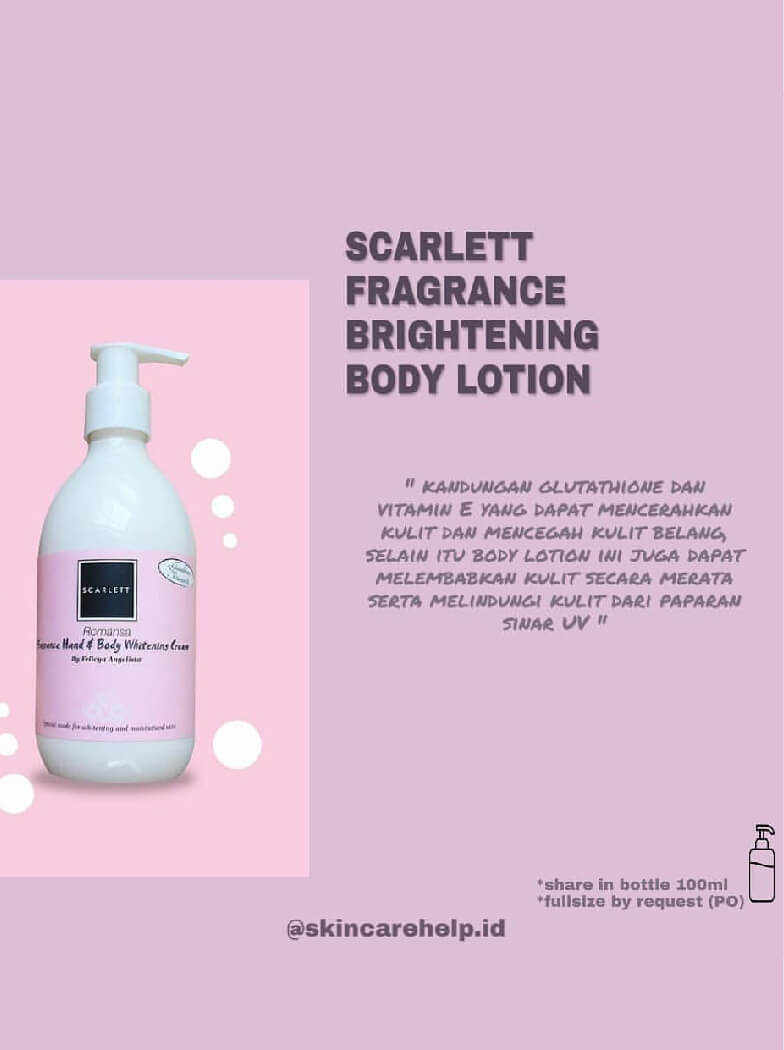 Scarlett Fragrance Brightening Body Lotion - Romansa | 300 ml