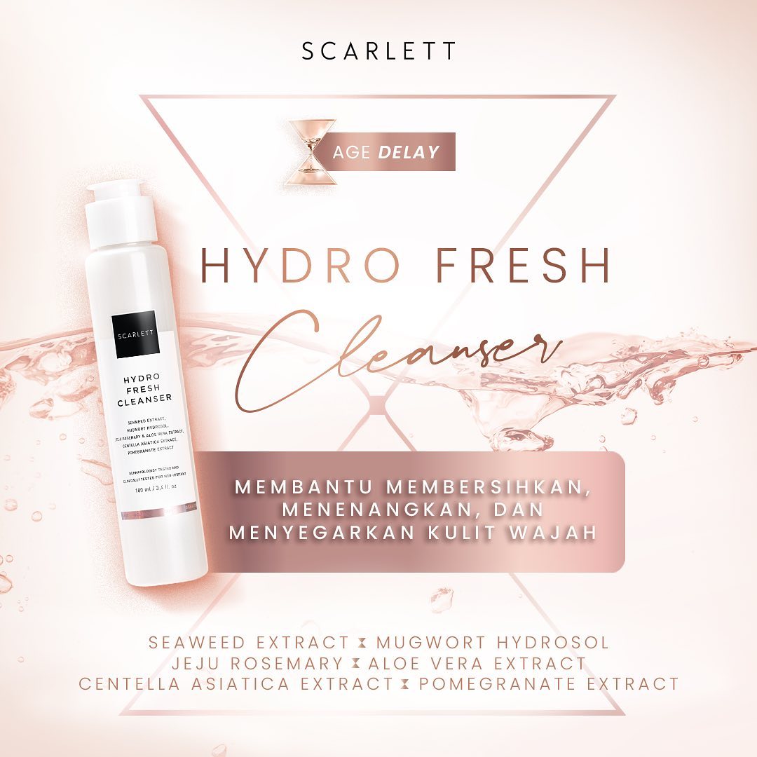 Scarlett Whitening Age Delay - Hydro Fresh Cleanser | 100 ml