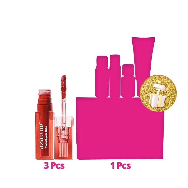 [Combo 3+1] Azarine Tinted Lippie Cake - Raspberry Free Mystery Box