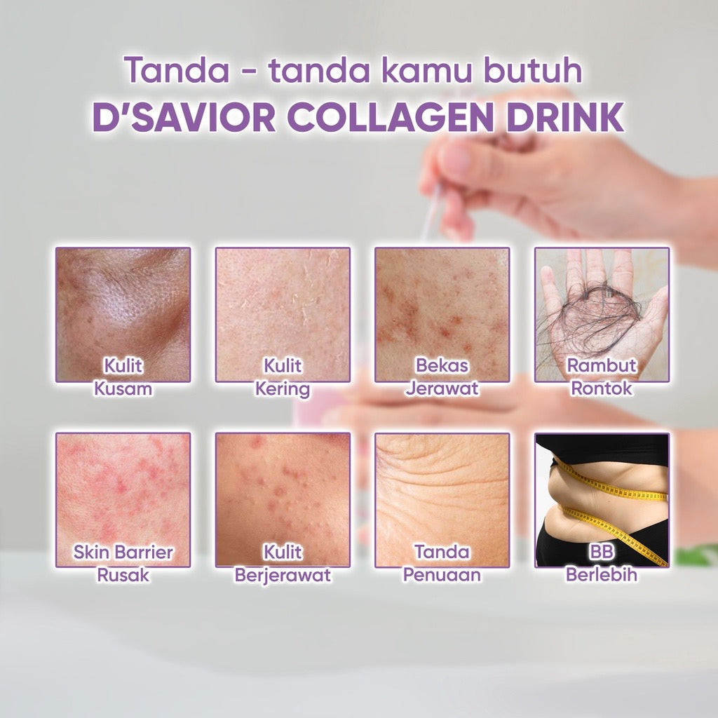 D'SAVIOR Collagen Drink Tripeptide 1 box (15pcs)| 2500mg