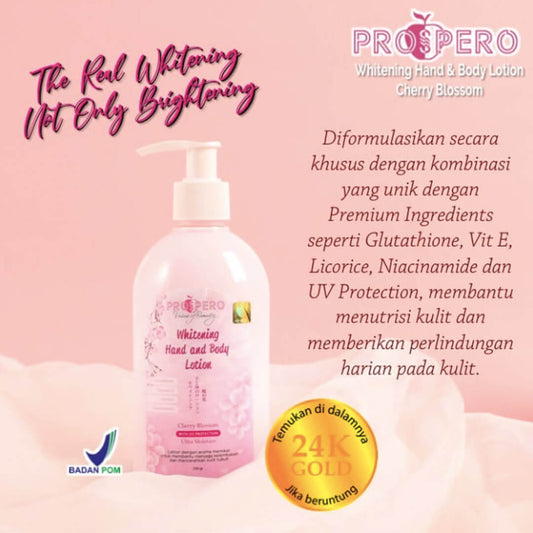 Prospero Whitening Hand & Body Lotion Cherry Blossom | 250 ml