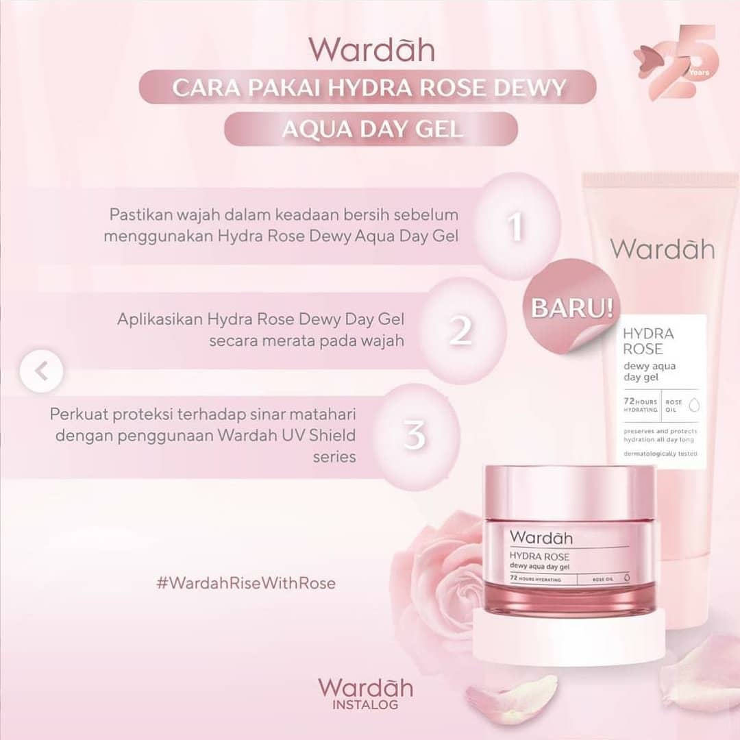 Wardah Hydra Rose Dewy Aqua Day Gel | 40 g