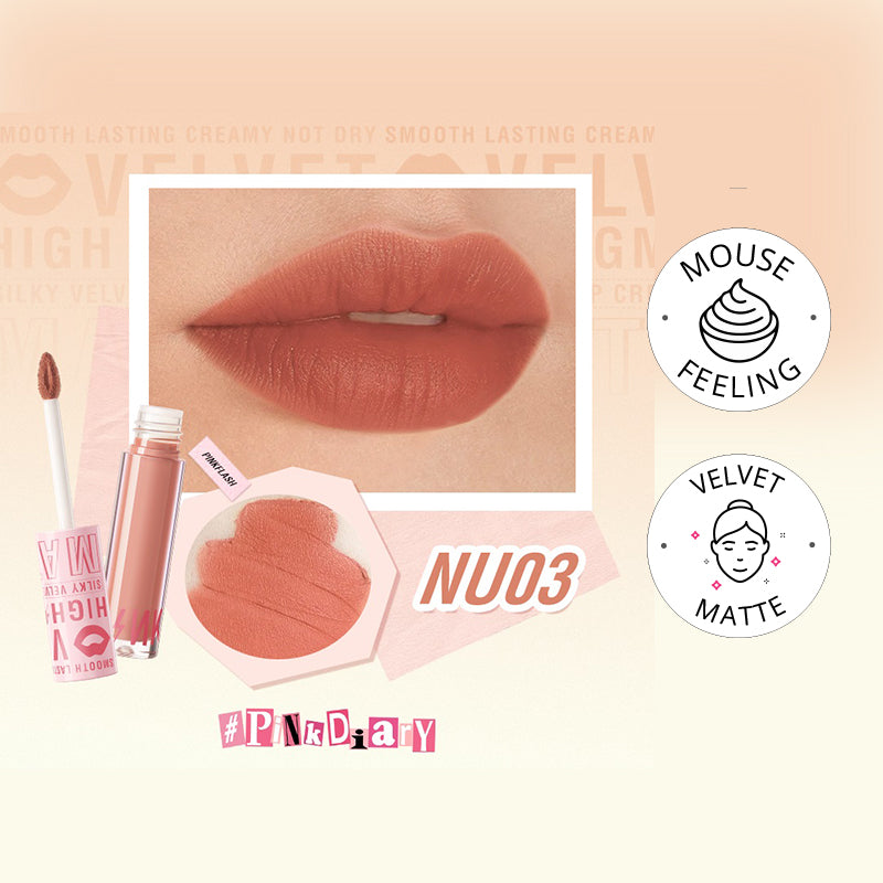 Pinkflash Silky Velvet Lip Cream PF-L04 NU03