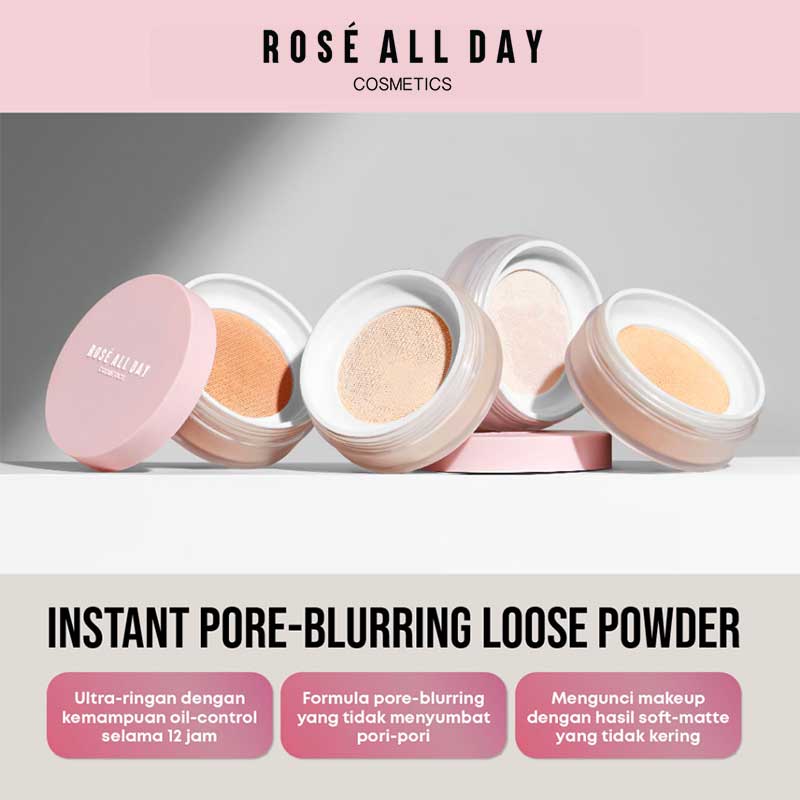 ROSE ALL DAY The Realest Lightweight Loose Powder - Light