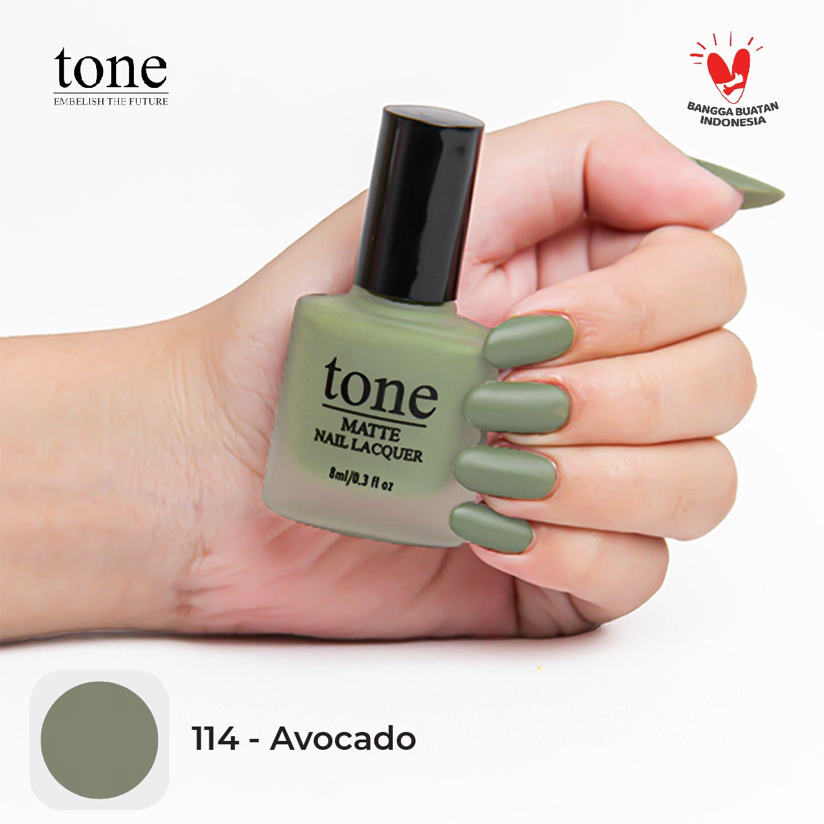 Tone Nail Polish Matte Earth Series 114 | 8 ml