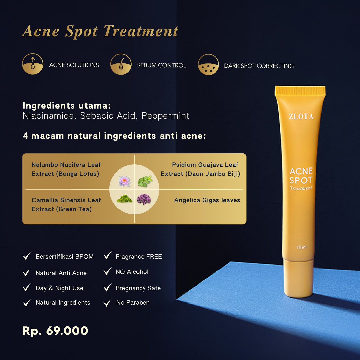 ZLOTA Acne Spot Treatment 20g