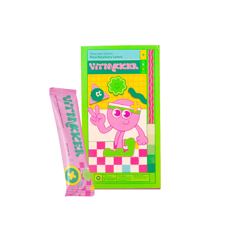 Vitmaker Fiber Collagen Lime Raspberry Drink | 7 sachet