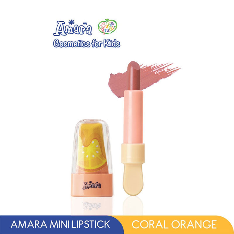 Amara Kids Mini Lipstick Coral Orange | 2.2 g