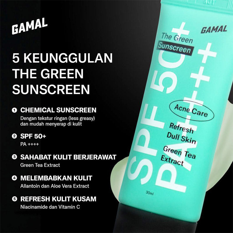 Gamal Men - The Green Sunscreen SPF 50+ PA++++ 30ml