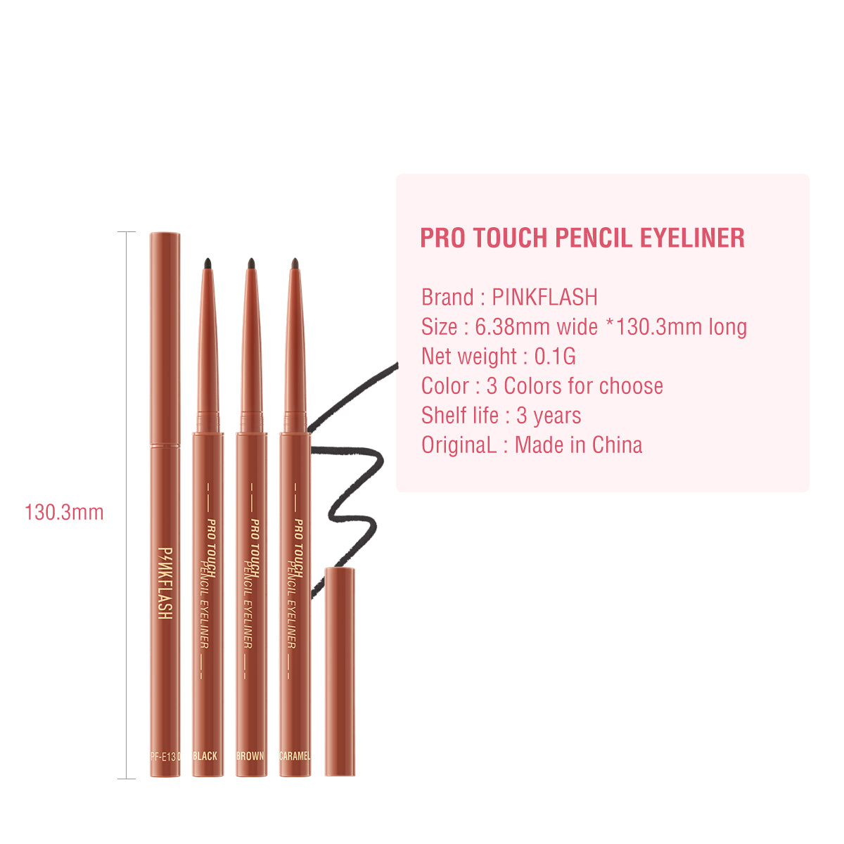 Pinkflash Pro Touch Pencil Eyeliner PF-E13 - #02