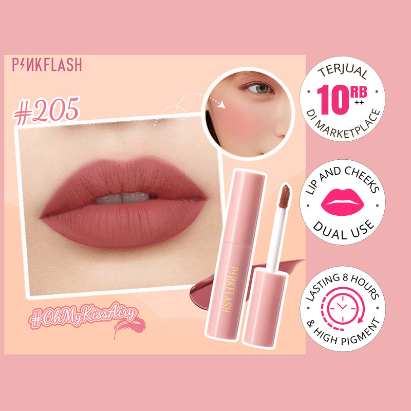 Pinkflash M01 Lip & Cheek Duo Matte Tint - #205 | 30 ml