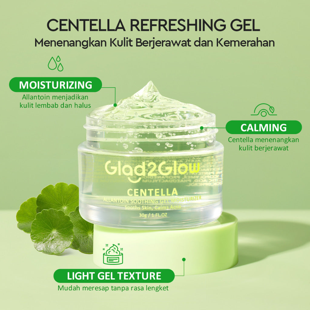 Glad2Glow Centella Allantoin Soothing Gel Moisturizer | 30 g