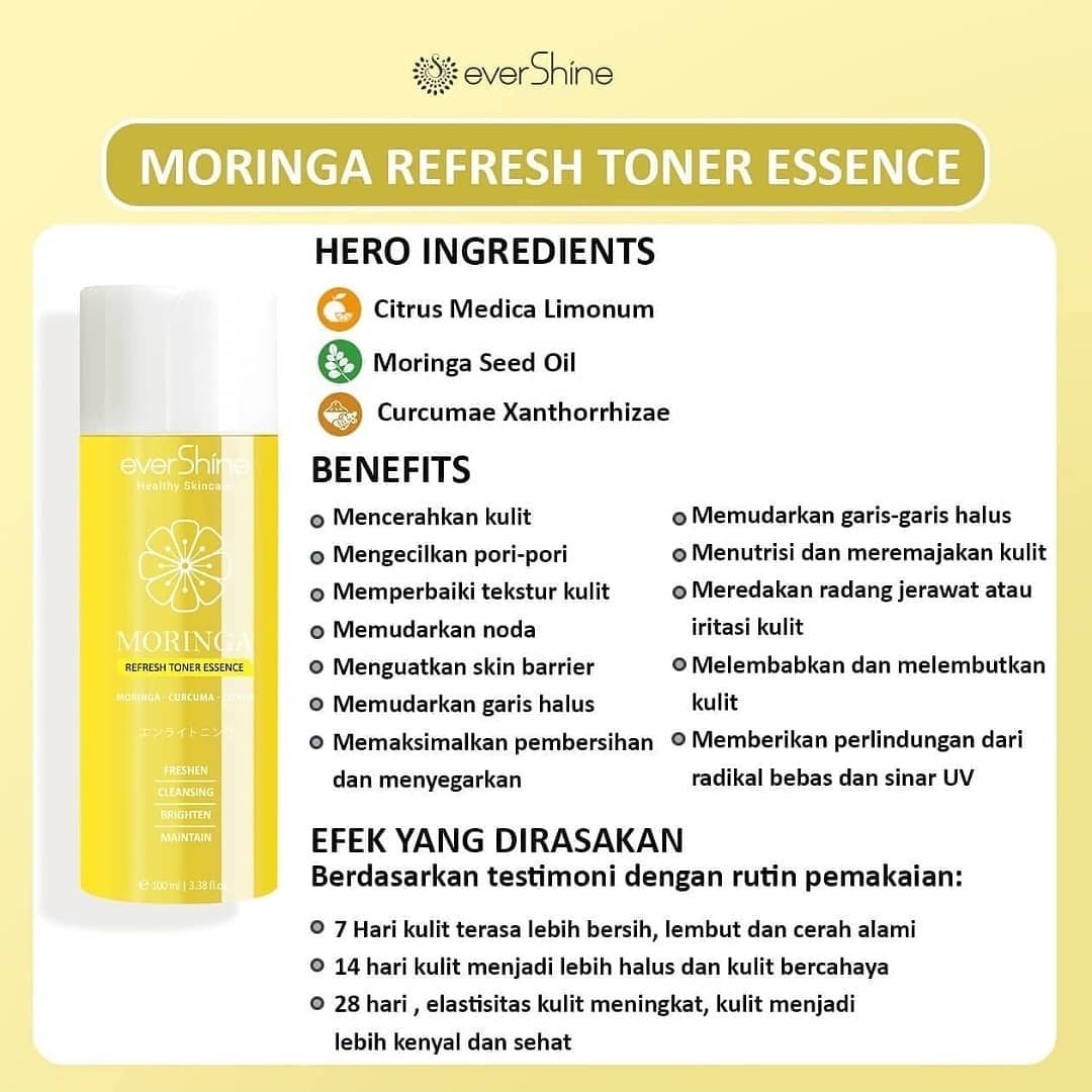 Evershine Moringa Refresh Toner Essence Limited Edition | 150 ml