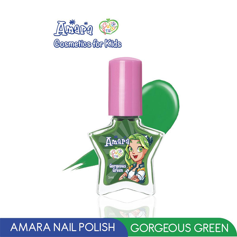 Amara Kids Nail Polish Gorgeous Green | 5 ml