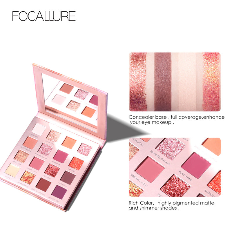 Focallure 16 Pan Eyeshadow Sunrise Palette The Impressionism Collection FA88