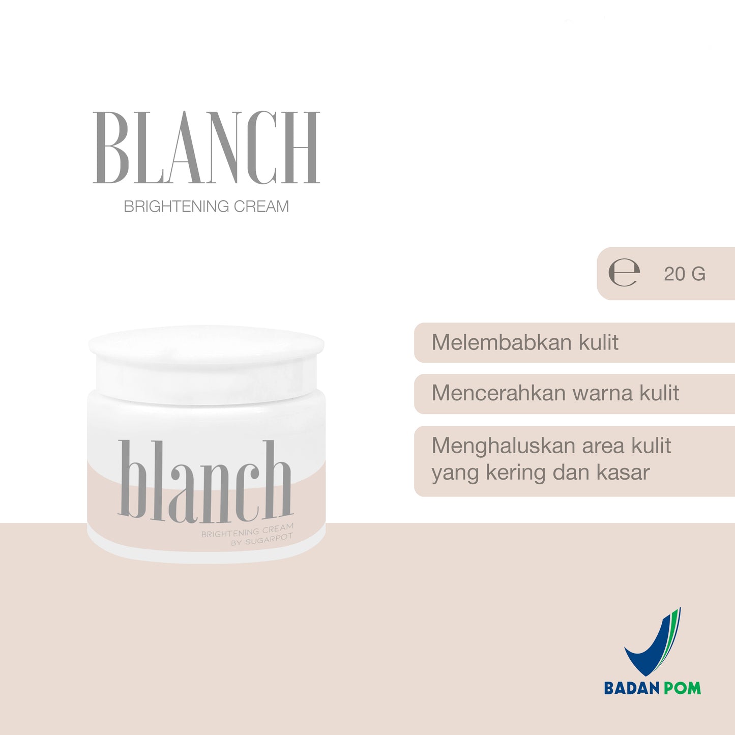 SUGARPOT Brightening Blanch Cream 20gr