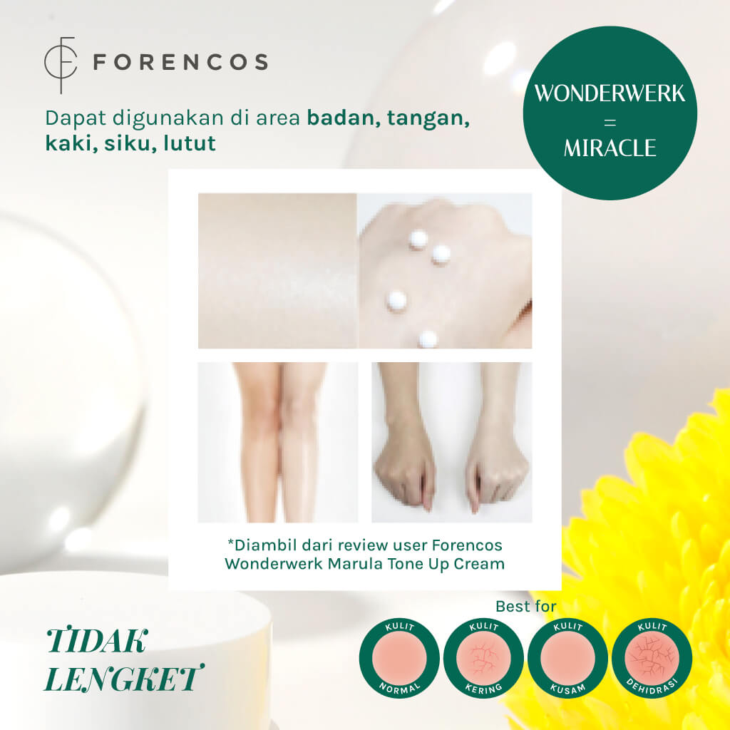 Forencos Wonderwerk Tone Up Cream (Efek Cerah Seketika)