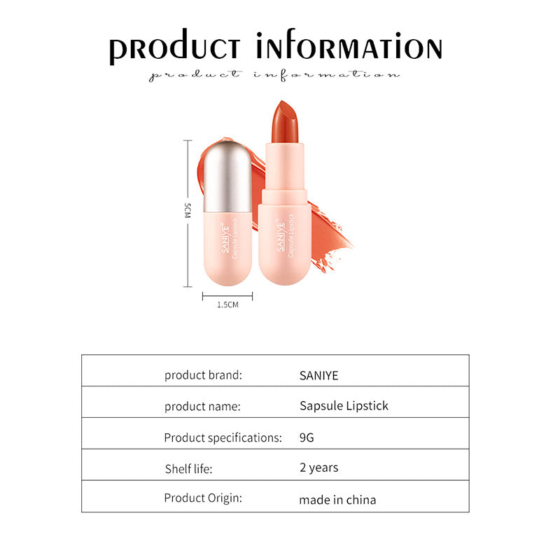 SANIYE Golden Smooth Capsule Lipstick K1139 6#