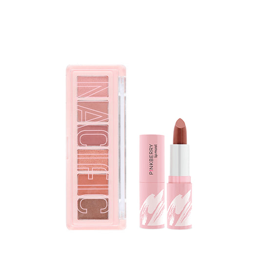 [Combo] Nacific Lovely Mood Eye Palette 01 + [Free] Pinkberry Lip Moist Sweet Morning