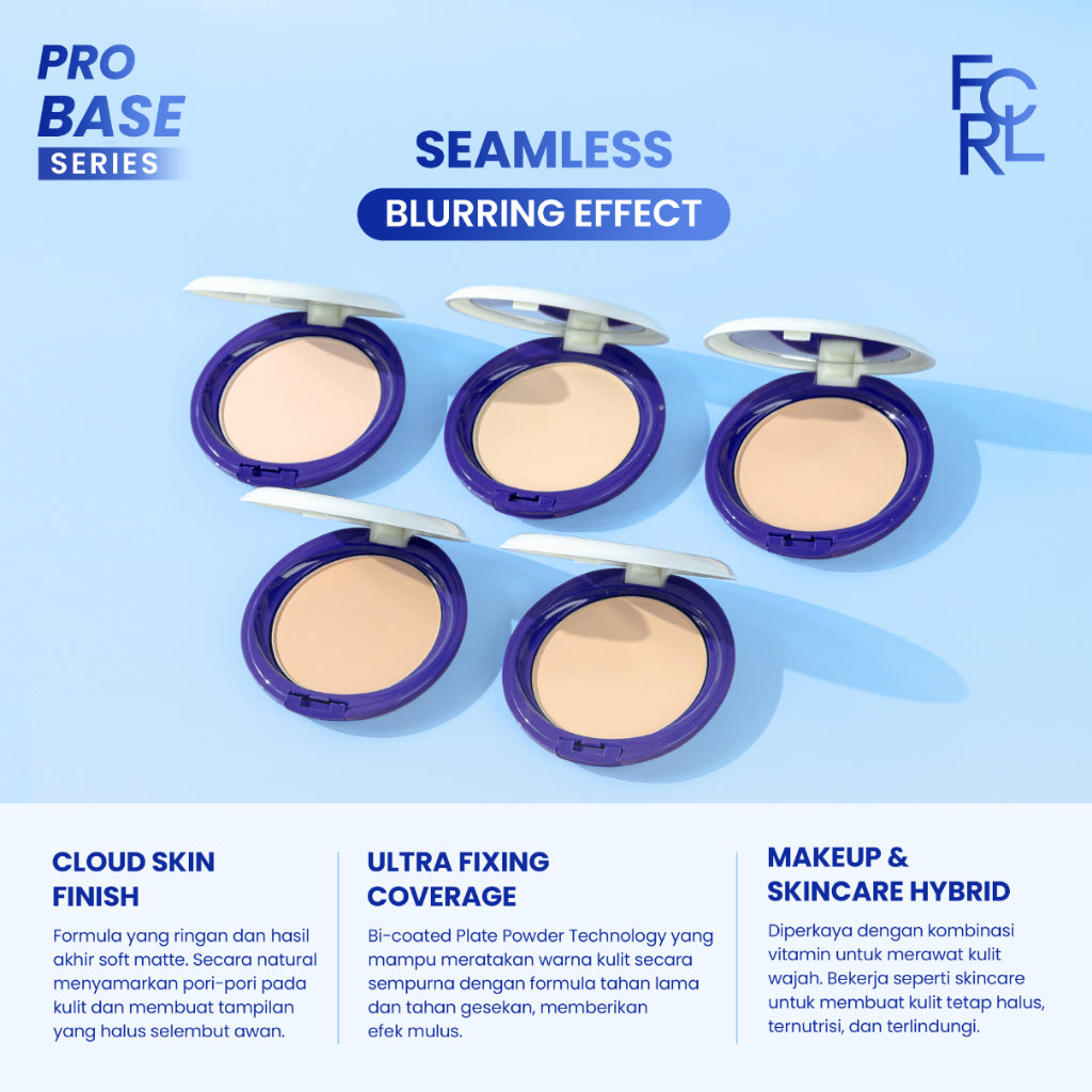 FOCALLURE Always Keep Me Covered Compact Powder - 02 PEARL