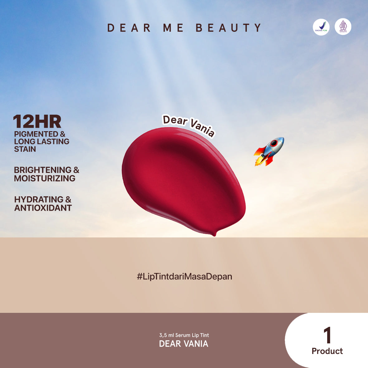 Dear Me Beauty Serum Lip Tint - Dear Vania