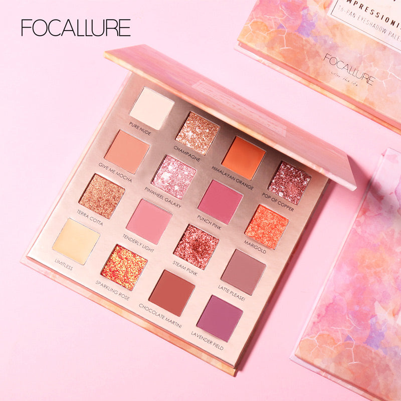 Focallure 16 Pan Eyeshadow Sunrise Palette The Impressionism Collection FA88