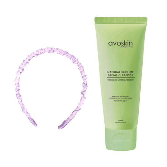 [Combo] Avoskin Natural Sublime Facial Cleanser (100 ml) + [Free] Bando Scrunchie