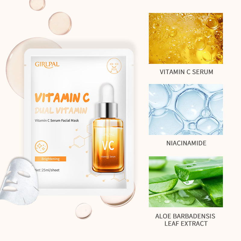 Girlpal Vitamin C Serum Face Sheet Mask