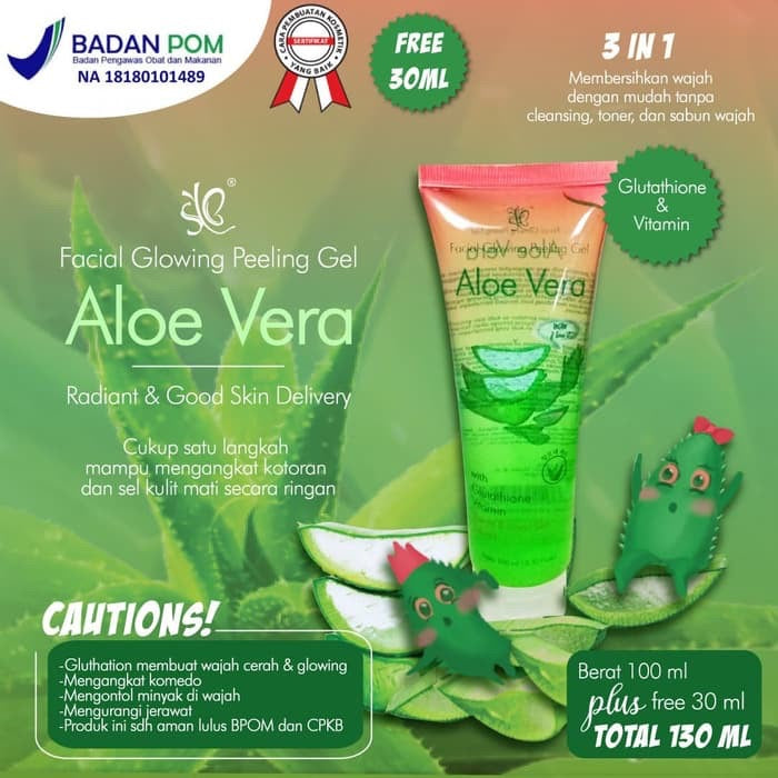 Syb Facial Glowing Peeling Gel Aloe Vera | 130 ml