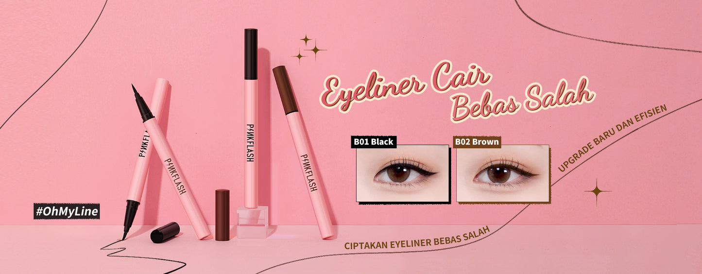 PINKFLASH WATERPROOF EASY EYELINER PF-E01#B02